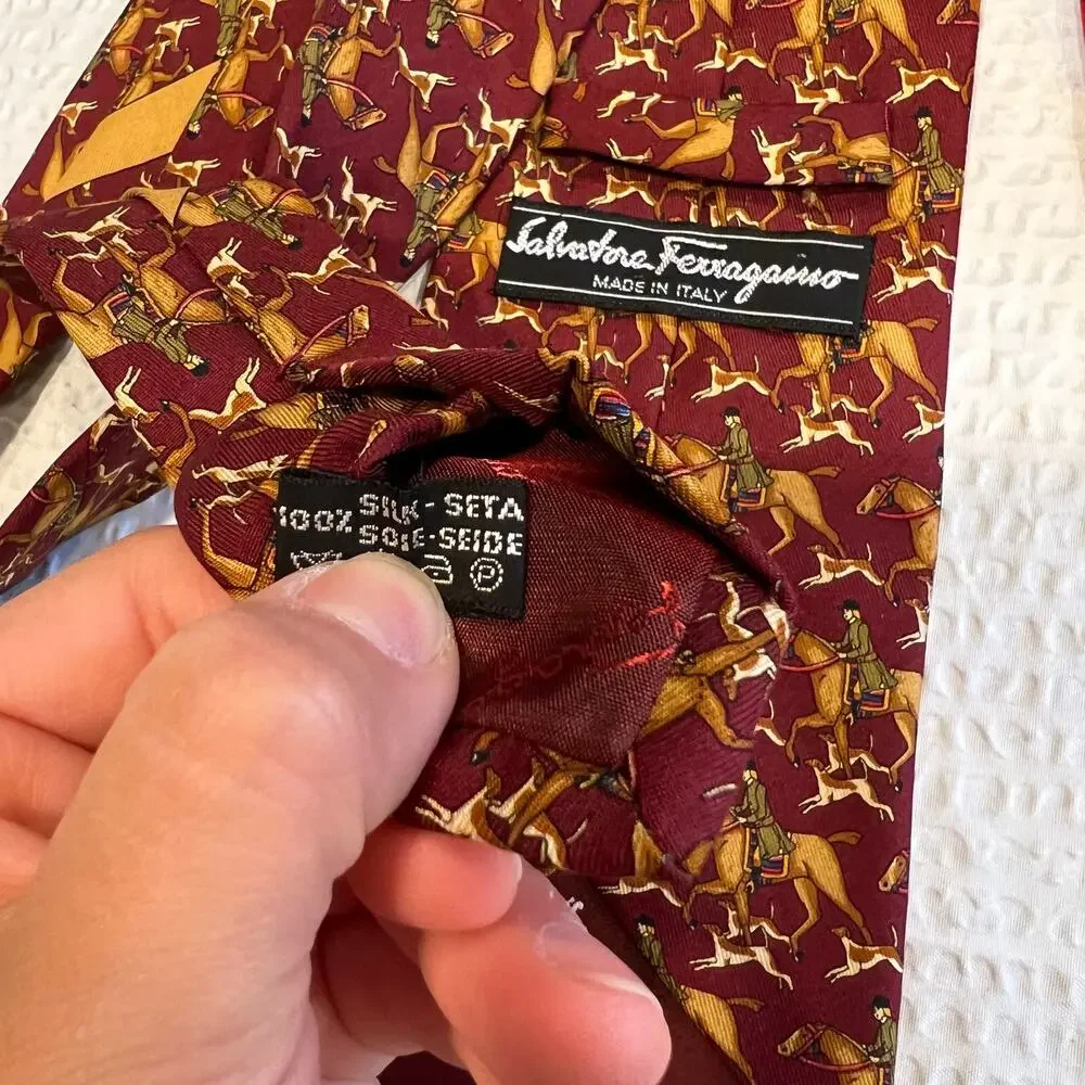Salvatore Ferragamo bundle of two ties 100% silk